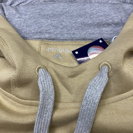 米国老舗ブランド Antigua ロサンゼルス ドジャース MLB ベージュ VICTORY HOODIE