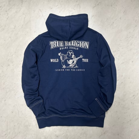 True Religion トゥルーレリジョン Classic Logo Zip Hoodie クラシック ジップアップ パーカ  (TRUE-H1)
