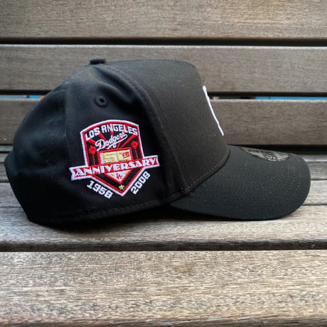 海外限定 Newera ニューエラ 9Forty Aフレーム LA Dodgers ドジャース キャップ 50th Anniv ヤシの木 (940-119)