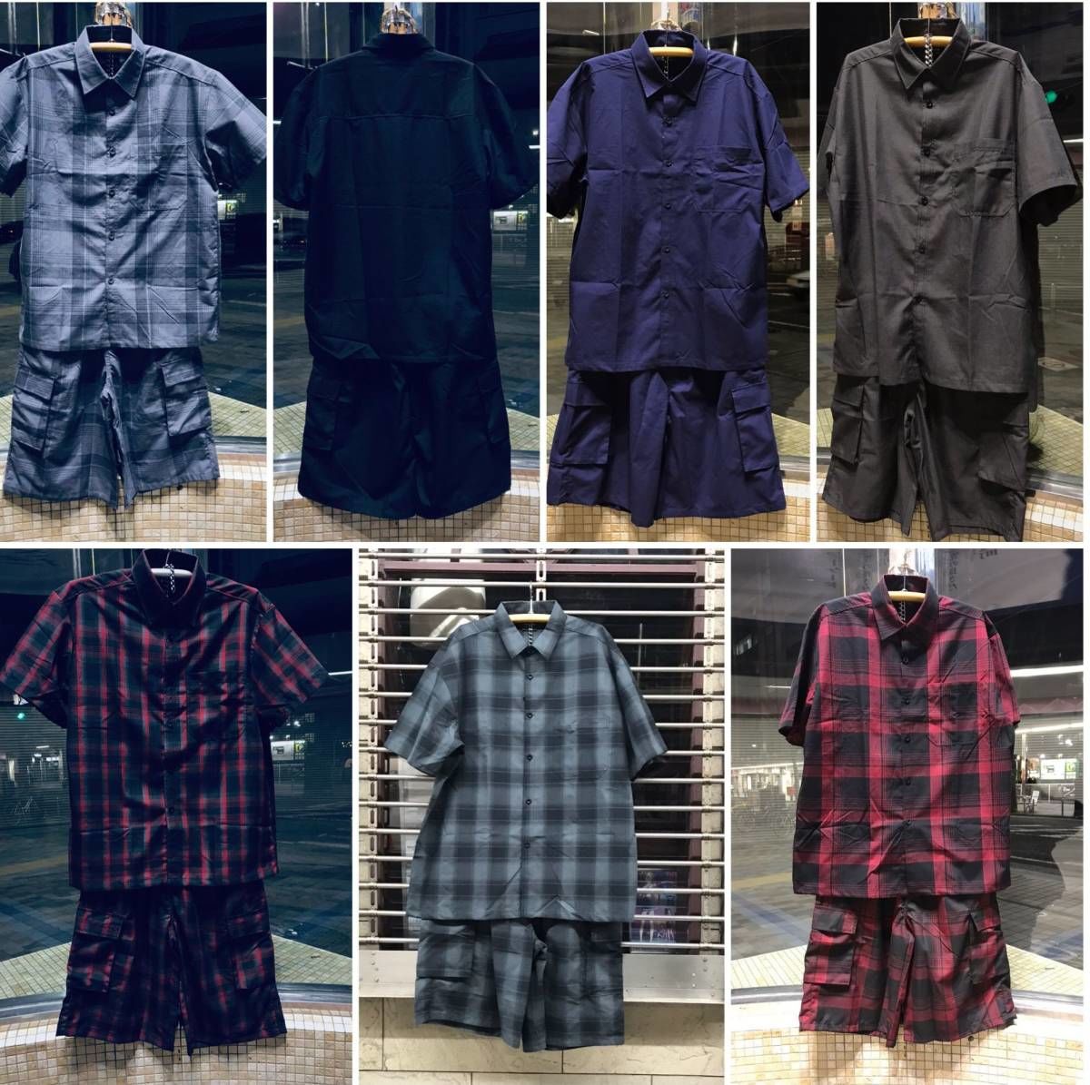 LOUDMOUTHチェック柄 セットアップ【極美品】 YAGO セットアップ 上下セット チカーノ ウエストコースト LA