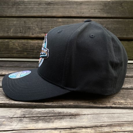 Mitchell&Ness ミッチェル&ネス NBA デトロイト Pistons ピストンズ FLEXFIT フレックスフィット スナップバックキャップ 黒