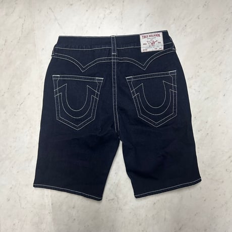 True Religion トゥルーレリジョン Bobby Baggy Short バギー デニム ショートパンツ (SJNS34)