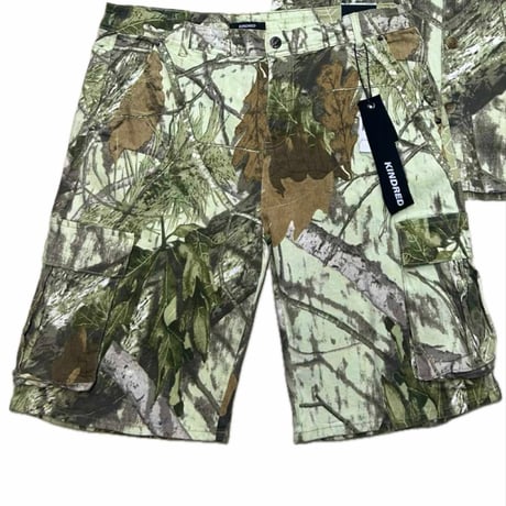 NY発 Kindred キンドレッド White Forest Camo ホワイトフォレスト カモフラージュ 総柄 セットアップ 半袖シャツ ショートパンツ (S/S2、SJNS22)