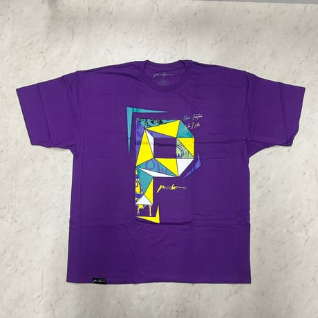 LA発 Positive Wear Clothing ポジティブウェア クロージング Rubic Splash Tシャツ (PWT36purp)