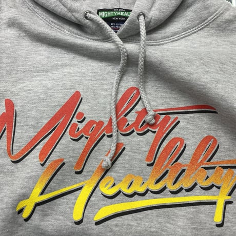 NY発 Mighty Healthy マイティヘルシー  HellTruck ヘルトラック プルオーバー パーカー グレー