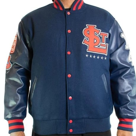 HGC NEGRO LEAGUE 二グロリーグ Stars セントルイス スターズ Varsity スタジャン 紺