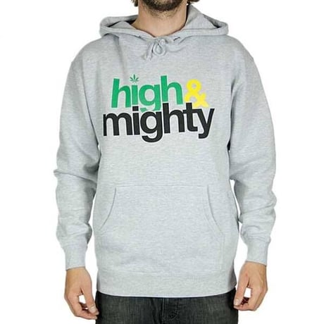 NY発 Mighty Healthy マイティヘルシー HighMighty ハイマイティ プルオーバー パーカー 黒 ラスタカラー