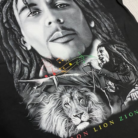 LA発  BOB MARLEY アンダーグラウンド グラフィック ヘビーウェイト Tシャツ  ボブマーリー