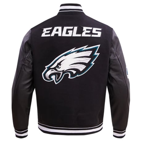 海外限定 PRO STANDARD プロスタンダード NFL公式 イーグルス PHI Eagles スタジャン BLK (JH6)