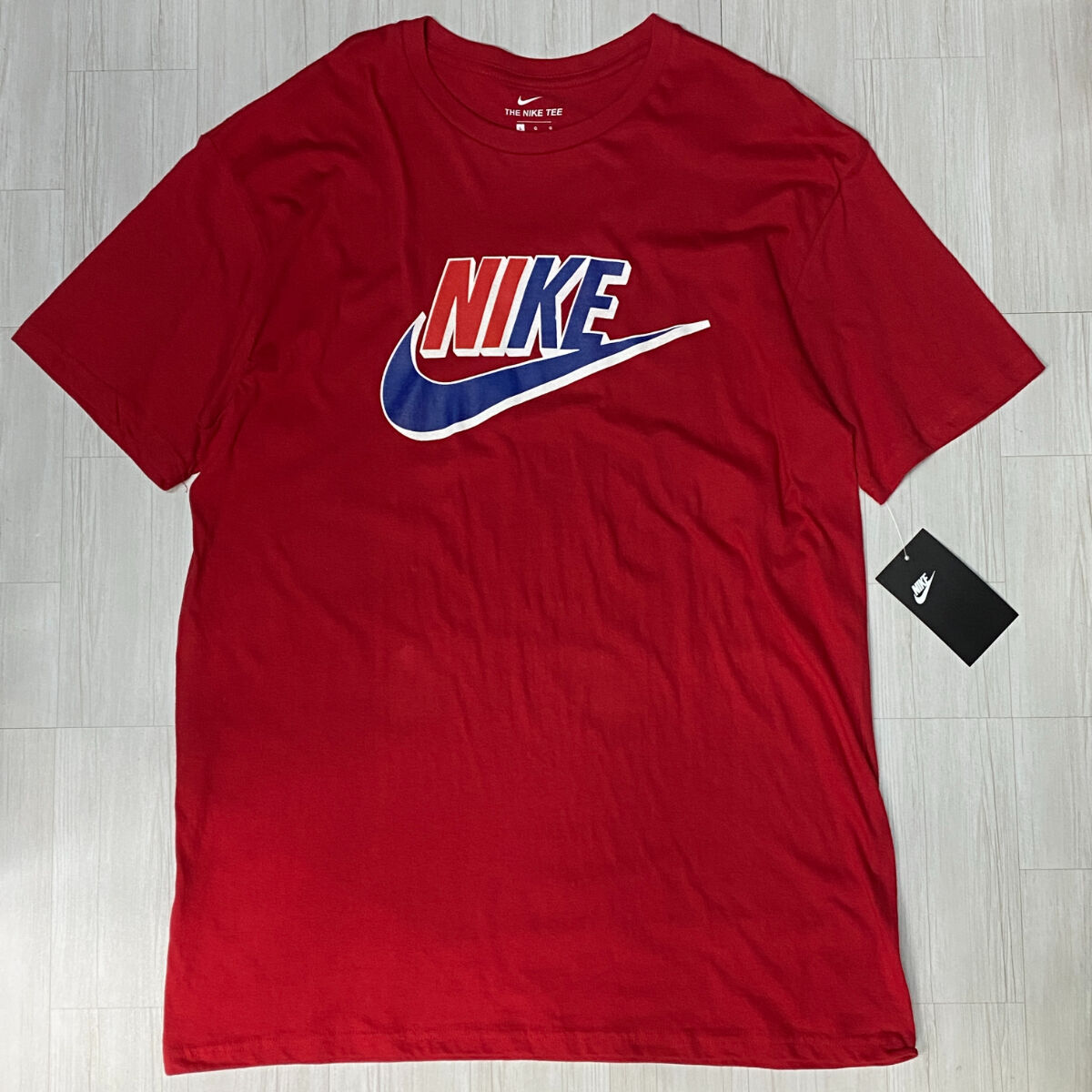 USAモデル NIKE ナイキ 半袖 ナショナルカラーロゴ Tシャツ 赤 USAモデル NIKE ナイキ 半袖 ナショナルカラーロゴ Tシャツ 赤