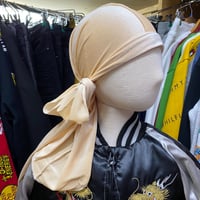 【ユニセックス】 プレミアムベロア  DU-RAGドゥーラグ TIEDOWN インナーキャップベージュ