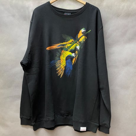 Diamond Supply ダイヤモンドサプライ Tropical クルーネック スウェット トレーナー 黒 トロピカル