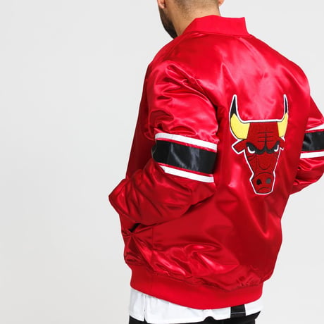 Mitchell&Ness ミッチェル&ネス NBA シカゴ ブルズ HWC サテン スタジアムジャンパー