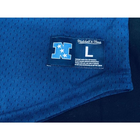 Mitchell&Ness ミッチェル&ネス NFL ダラス Cowboys カウボーイズ Vネック 公式 メッシュシャツ ユニフォーム 紺 アメフト