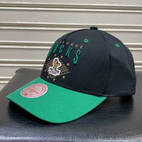 Mitchell&Ness ミッチェル&ネス NBA ミルウォーキーバックス Bucks スナップバックキャップ