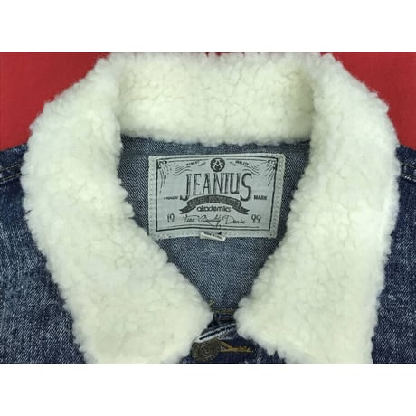 Akademiks アカデミクス JEANIUS 襟ボア Ｇジャン デニムジャケット ジージャン Bootyblue