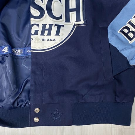 NASCAR ナスカー JHデザイン BUSCH LIGHT ブッシュライト FORD MUSTANG レーシングジャケット