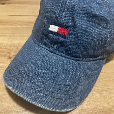 トミーヒルフィガー TOMMY HILFIGER USA ストラップバックキャップ デニム フラッグロゴ (21)