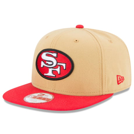 USA正規品 NFL ニューエラ NEWERA 旧ロゴ SF サンフランシスコ 49ers フォーティナイナーズ スナップバック 9Fifty アメフト 調節可 キャップ Baycik 2トーン
