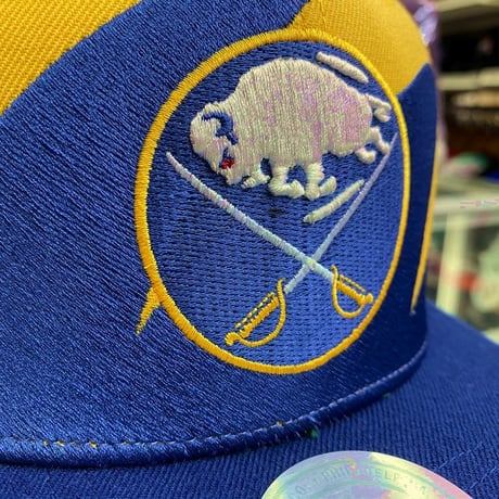 Mitchell&Ness ミッチェル&ネス NHL バッファロー Sabres セイバーズ 公式 スナップバック キャップ USA正規品 サイズ調節可 アイスホッケー