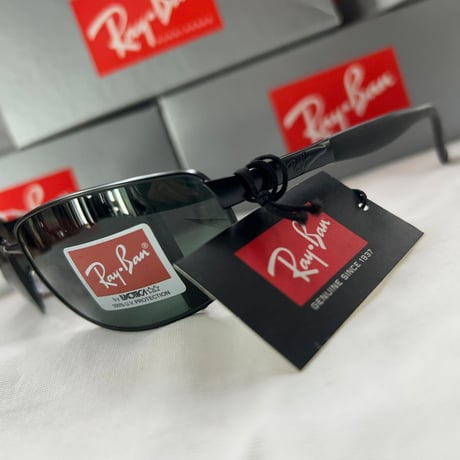 Ray-Ban レイバン Matte Black マットブラック クリスタルグリーン サングラス RB3254 (0RB5)