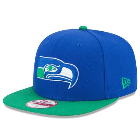 NFL ニューエラ NEWERA 旧ロゴ Seahawks シアトル シーホークス 青 スナップバックキャップ 9Fifty