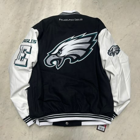 米国仕様 JHデザイン NFL フィラデルフィア イーグルス Eagles 公式 リバーシブル スタジアムジャンパー (JH-4)