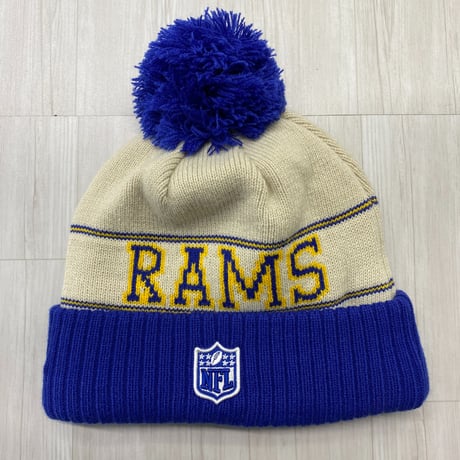 NEWERA ニューエラ NFL 公式 ニット帽 LA Rams ロサンゼルス ラムズ Historic Pom
