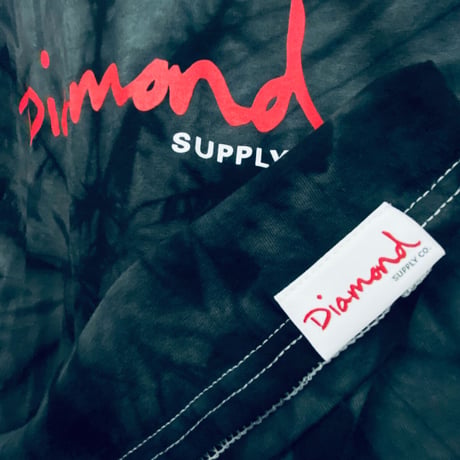 【L】 Diamond Supply Co ダイヤモンドサプライ 半袖 Tシャツ TIEDYE タイダイ 黒 LA