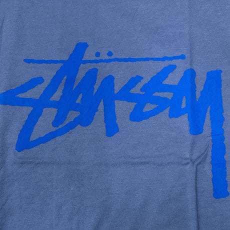 【S】 海外モデル Stussy ステューシー Stock Tank ストックロゴ 切りっぱなし タンクトップ スレートブルー (73)