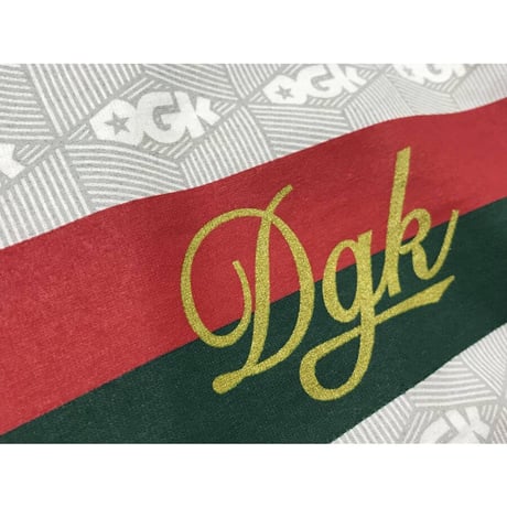 DGK ディージーケー 長袖 Ｔシャツ ロンＴ LUX ラグジュアリー モノグラム 白 ホワイト 西海岸 ストリート
