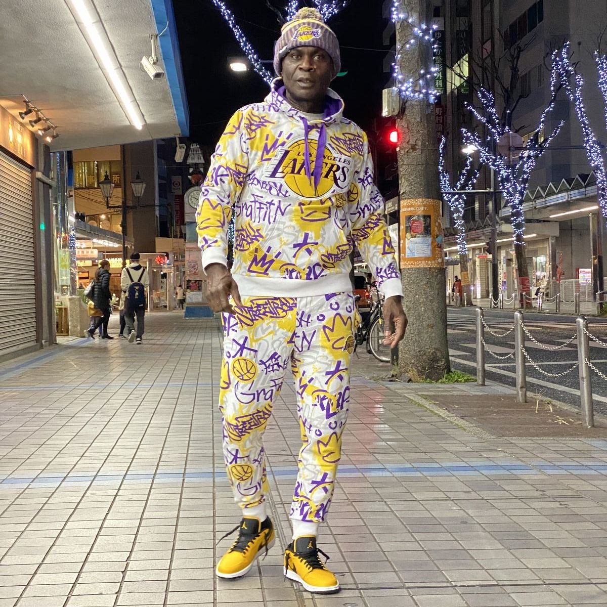 NBA公式 FISLL ロサンゼルス レイカーズ LA Lakers グラフィティ Graff