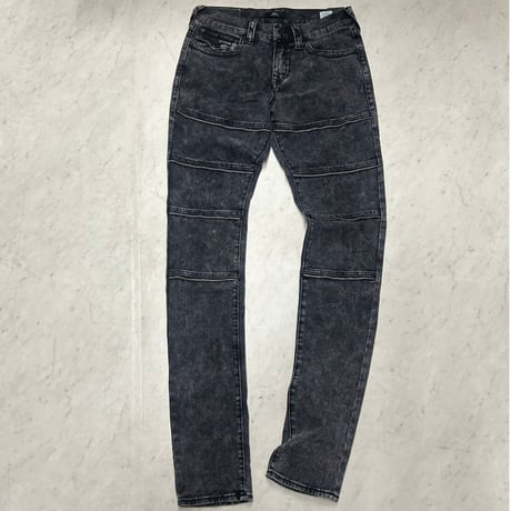 プレミアムジーンズ True Religion トゥルーレリジョン Rocco Stacked Zipper Skinny スタックドスキニージーンズ (JNS259)