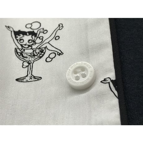 限定 HUF ハフ 半袖 ボタンシャツ パジャマ 総柄 ベティーブープ BETTY BOOP