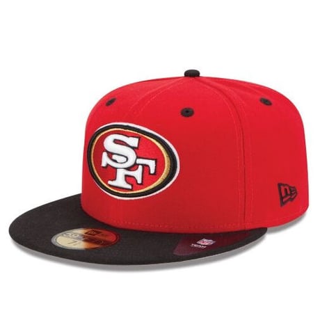 NEWERA ニューエラ SF サンフランシスコ 49ers フォーティナイナーズ 2トーン 赤 59Fifty キャップ NFL