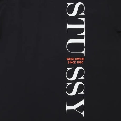 【M】 海外モデル Stussy ステューシー Standard Tee 半袖 スタンダード Tシャツ 黒 (79)