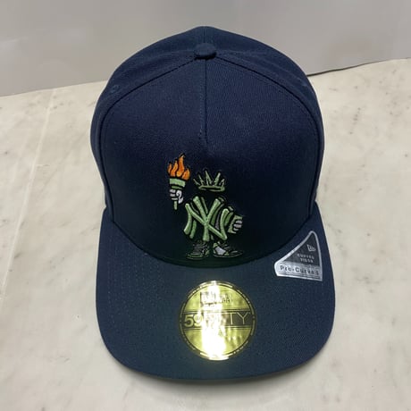 海外限定 NEWERA ニューエラ 59FIFTY Aフレーム NY Yankees ニューヨーク ヤンキース Cartoon キャップ (19-27)