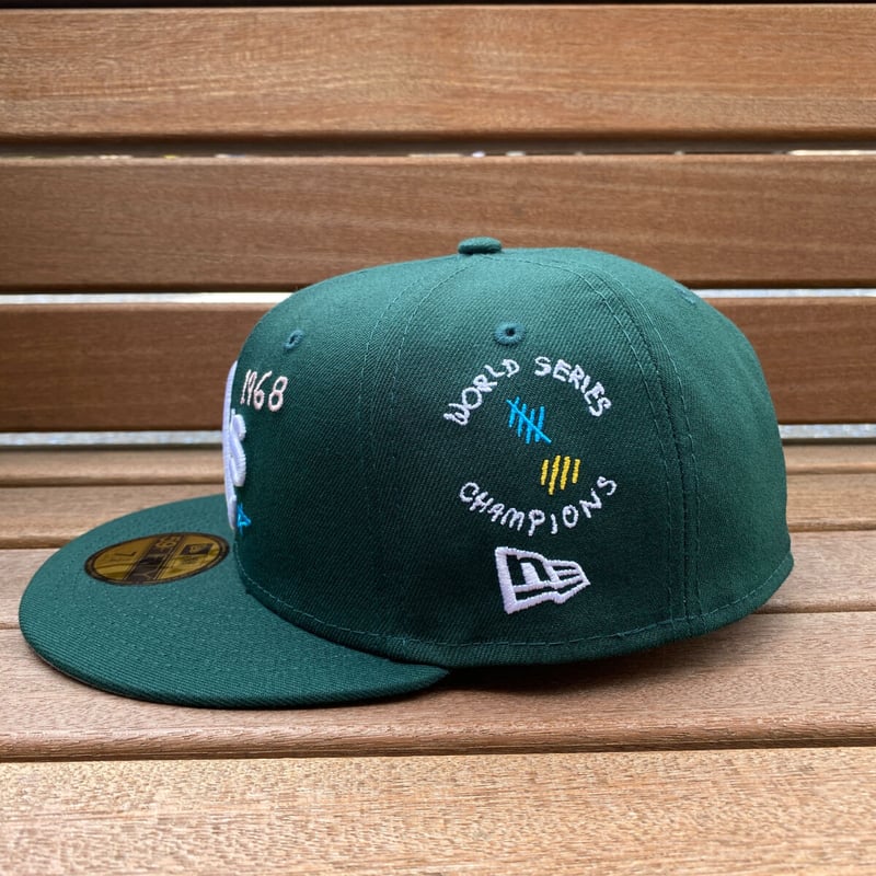 59FIFTY ニューエラ アスレチックス 反転ロゴ 激レア NEW ERA - 激レア！ 文字逆アスレチックスキャップの通販 by