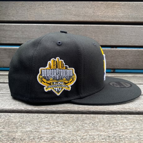 海外限定 9FIFTY ニューエラ LA Dodgers ドジャース スナップバックキャップ 炎 イエローフレイム 40周年記念 (950-248)