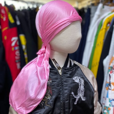 DURAGドゥーラグ TIEDOWN インナーキャップ  シルキータッチ 無地 ピンク 【ユニセックス】