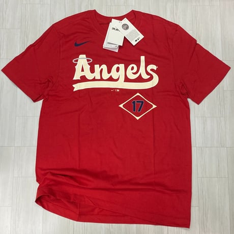 MLB公式 NIKE ロサンゼルス エンゼルス LA Angels大谷翔平 Tシャツ #17 OHTANI シティコネクト