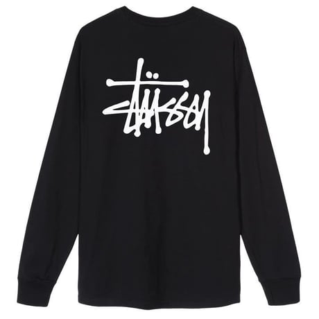 USA正規品 Stussy ステューシー 王道 BASIC ベーシックロゴ ショーンフォント 長袖 Tシャツ ロンT