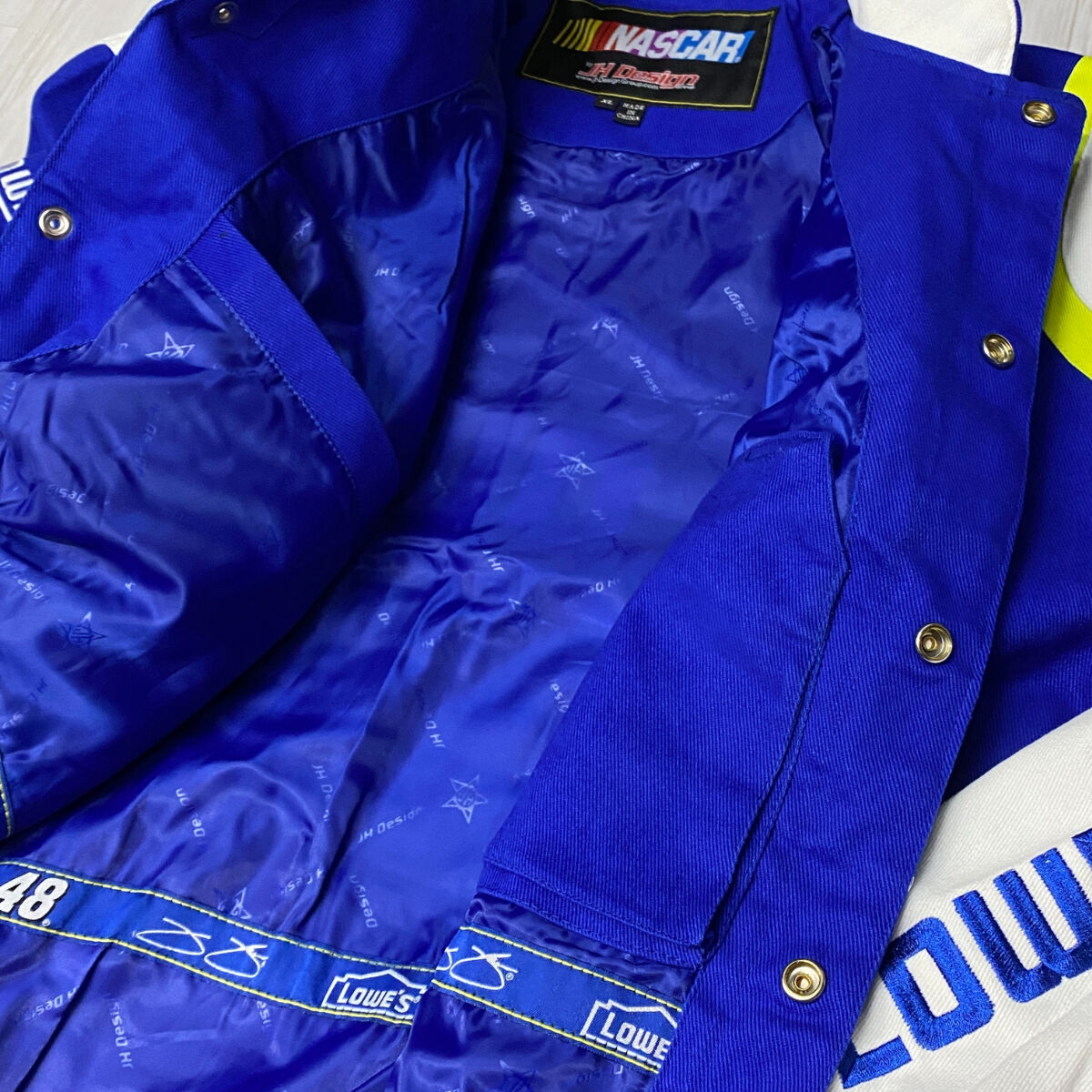 NASCAR ナスカー JHデザイン Lowe's ロウズ レーシングジャケット