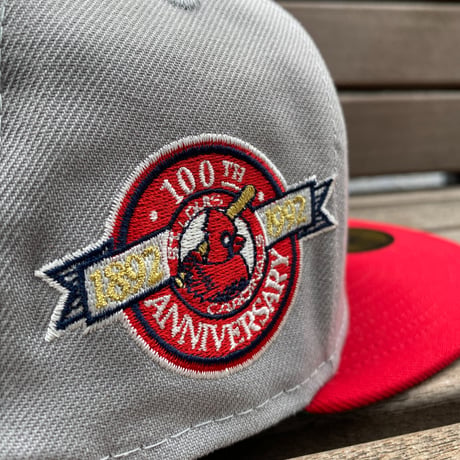 USA限定 Newera 59FIFTY セントルイス カージナルス Cardinals 100th記念 (26-8)