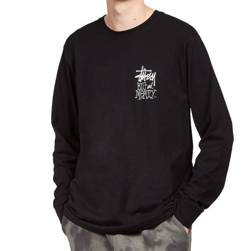 【入手困難】ステューシー✨️One World　ショーンフォント　長袖　ロンT　黒 STUSSY ステューシー ロゴプリントロンT ショーンフォント