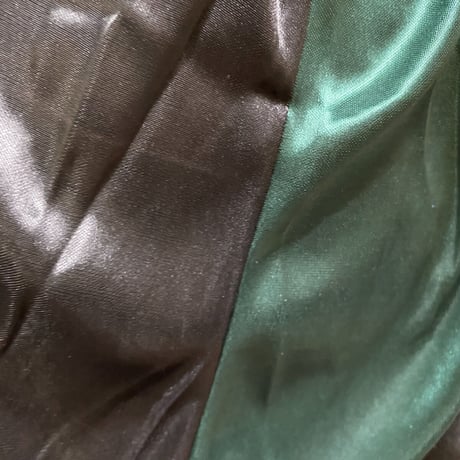 バイカラー  DURAGドゥーラグ TIEDOWN インナーキャップ  シルキータッチ 黒/緑【ユニセックス】
