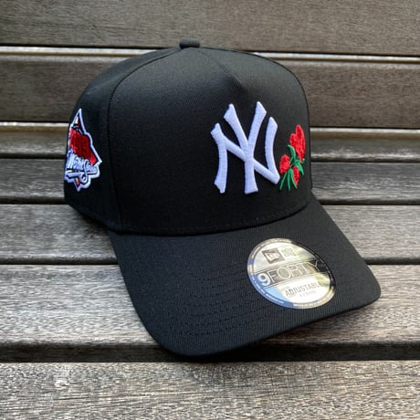 海外限定 Newera ニューエラ 9Forty Aフレーム NY Yankees ヤンキース 1996WS バラ Rose Crest キャップ(940-197)