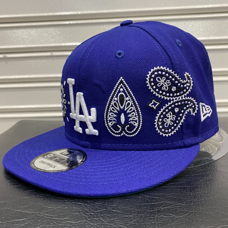 大量スワロ使用ペイズリー柄【スナップバック】new era USA限定 Newera ニューエラ 9FIFTY ペイズリー スナップバック LA