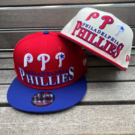 USA限定 9FIFTY ニューエラ MLB フィラデルフィア フィリーズ Phillies スナップバックキャップ ARCHIVE 赤 (950-224)