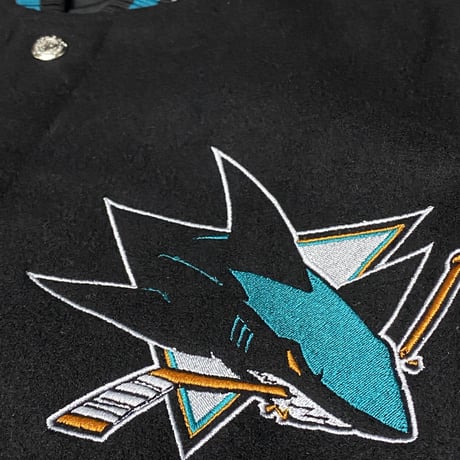 USA限定 JHデザイン NHL サンノゼ シャークス San Jose Sharks リバーシブル スタジャン